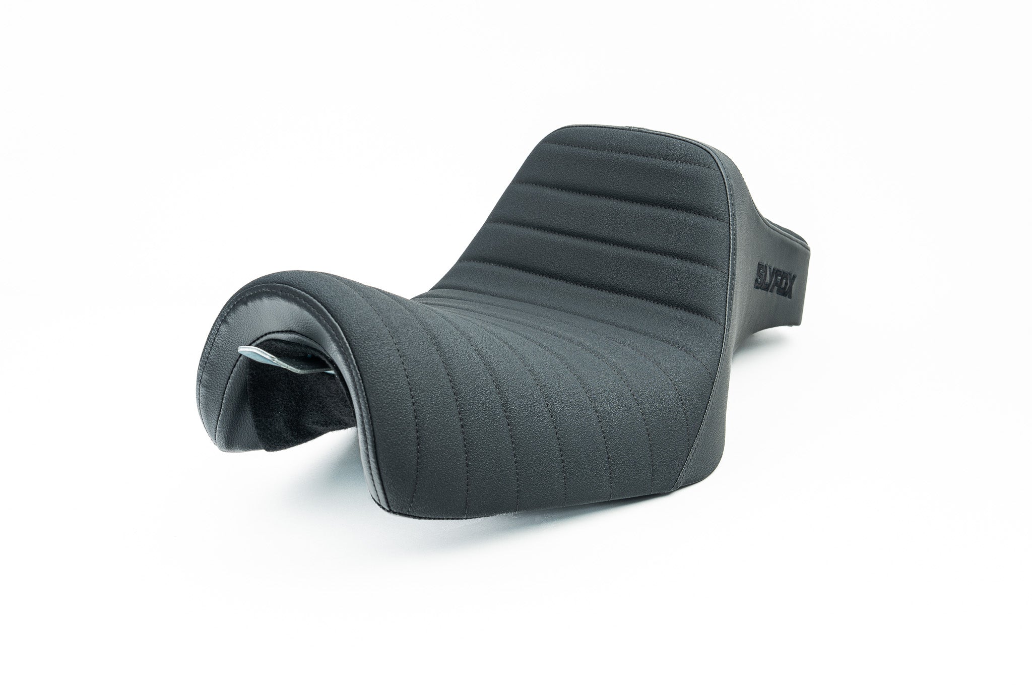 SLYFOX Highnoon Tuck N Roll Seat (Black Logo) Sportster '04+