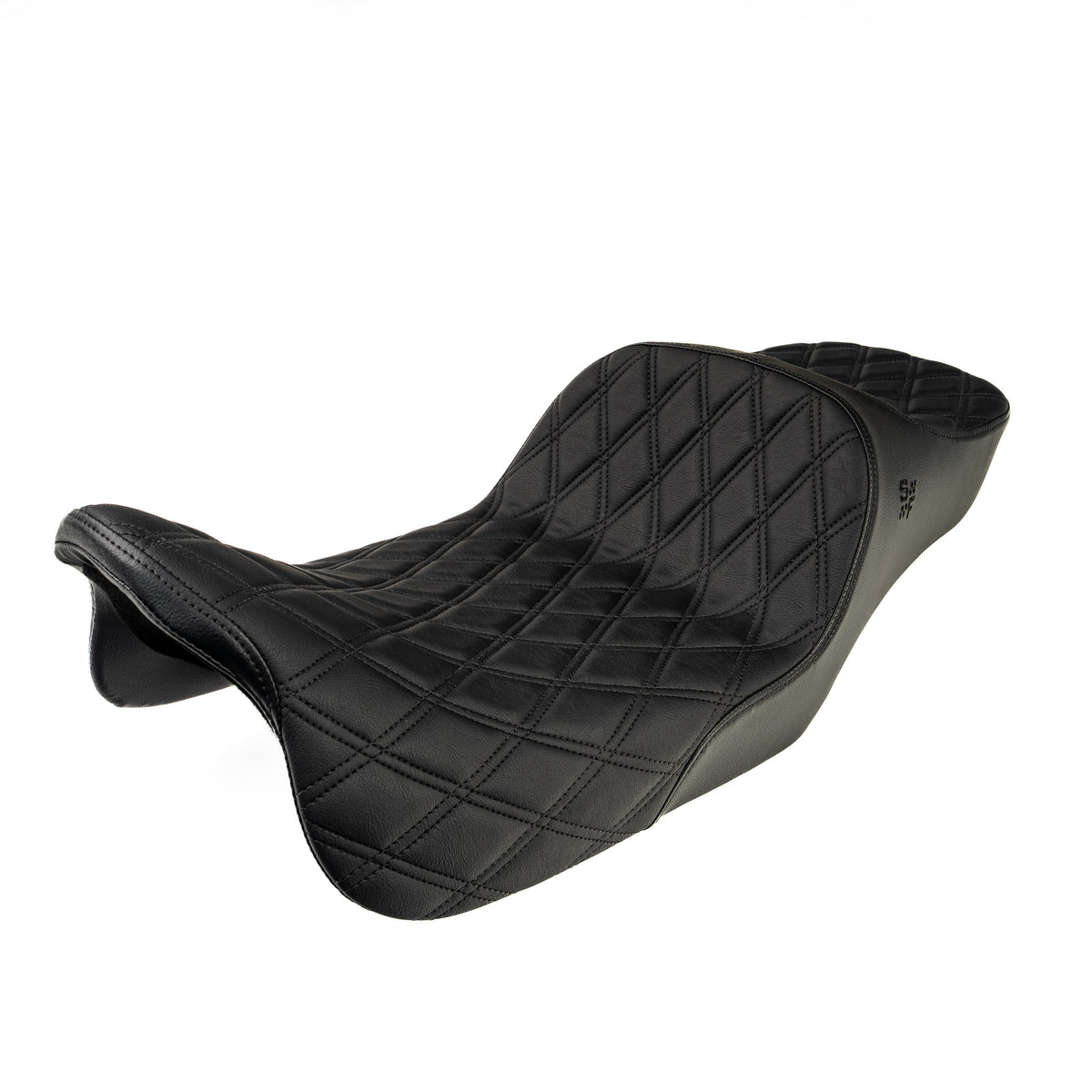SLYFOX Chariot Diamond Stitch Seat - Extended Reach - (Black Logo) Touring '08-'23.