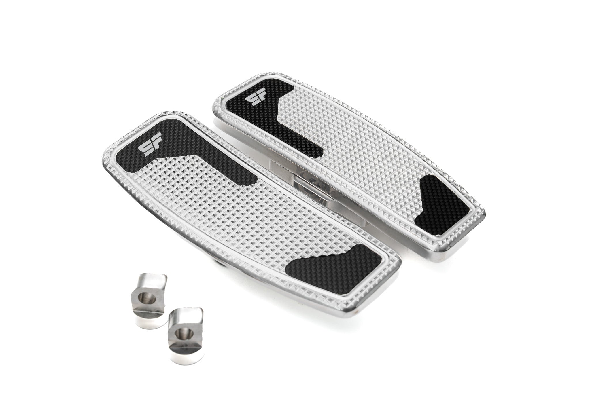 SLYFOX Mini Floorboards - Polished - Dyna, Sportster, Passenger Touring