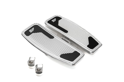SLYFOX Mini Floorboards - Polished - Dyna, Sportster, Passenger Touring