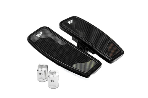 SLYFOX M8 Softail Front Mini Floorboards '17-'25 - Black