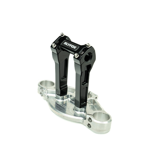 SLYFOX Riser - Straight - 1" Clamping - 6" Rise - BLACK