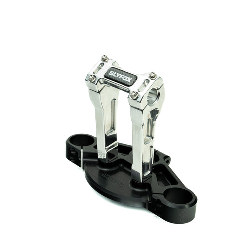 SLYFOX Riser - Straight - 1" Clamping - 6" Rise - POLISHED