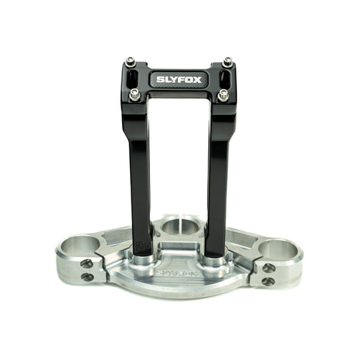 SLYFOX Riser - Straight - 1-1/8" Clamping - 8" Rise - BLACK