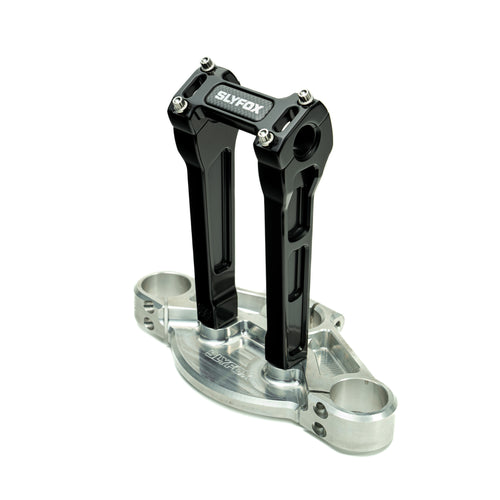 SLYFOX Riser - Straight - 1" Clamping - 8" Rise - BLACK