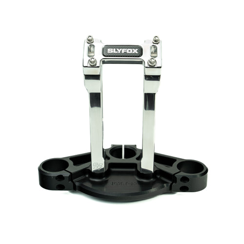SLYFOX Riser - Straight - 1-1/8" Clamping - 8" Rise - POLISHED