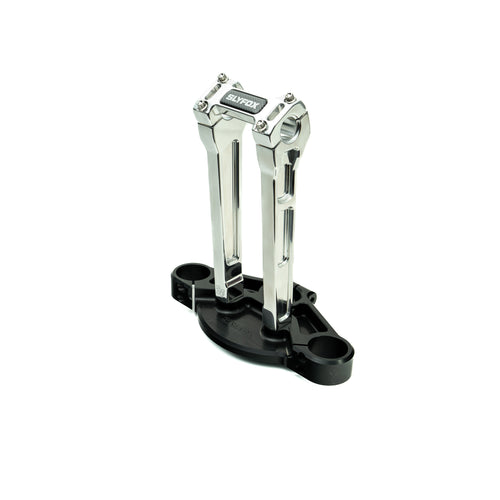 SLYFOX Riser - Straight - 1" Clamping - 10" Rise - POLISHED