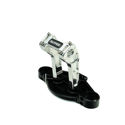 SLYFOX Riser - Pullback - 1" Clamping - 6" Rise - POLISHED