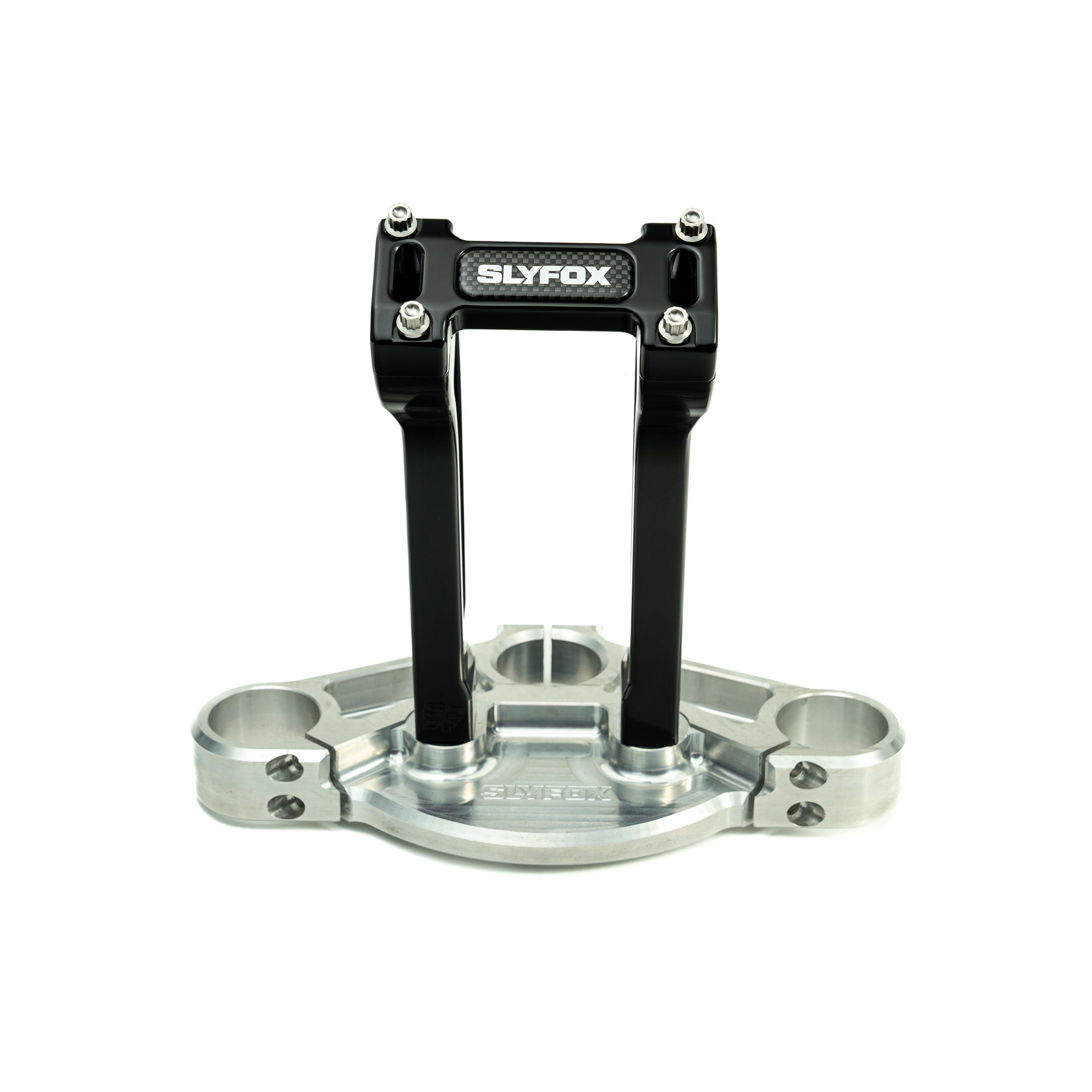 SLYFOX Riser - Pullback - 1-1/8" Clamping - 8" Rise - BLACK