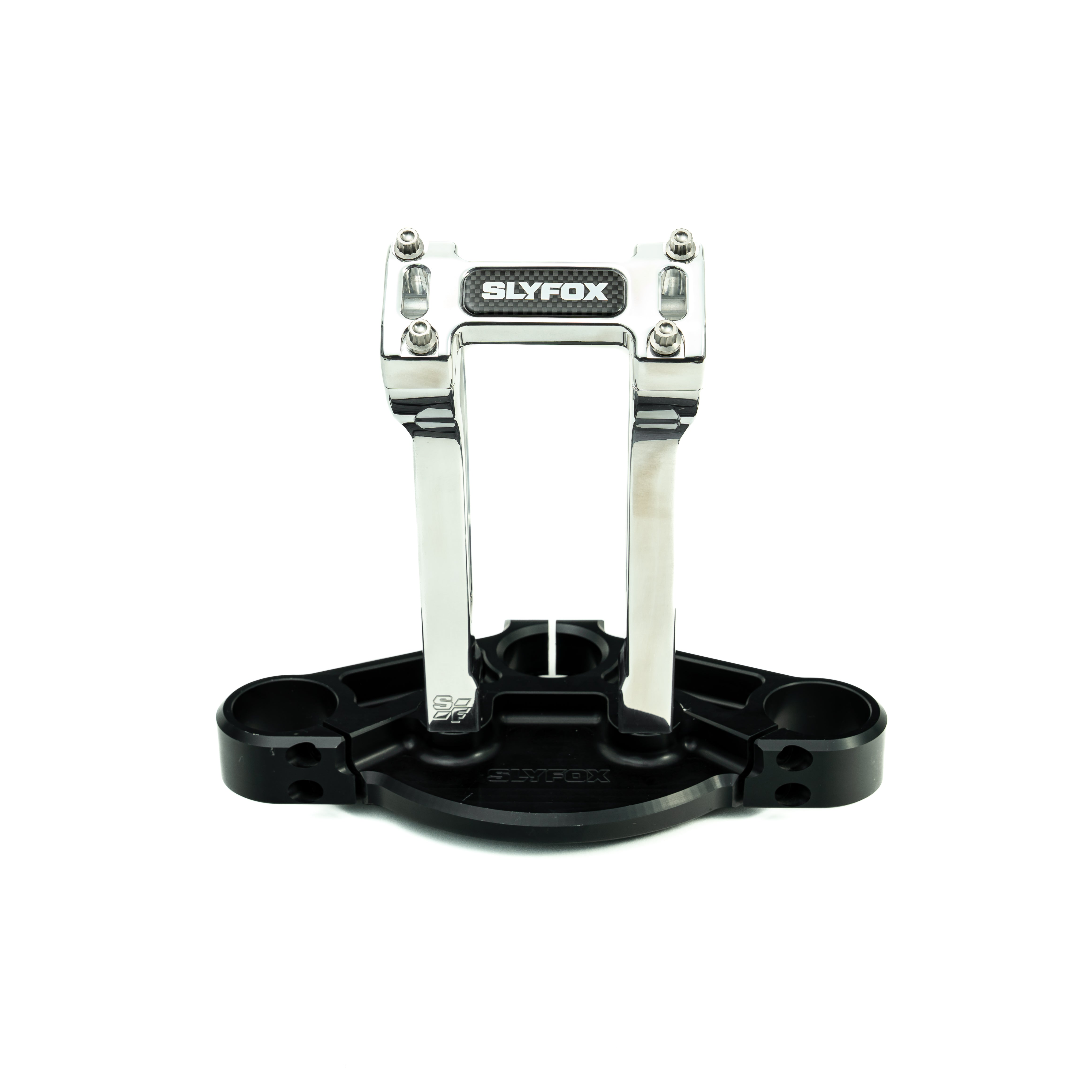 SLYFOX Riser - Pullback - 1-1/8" Clamping - 8" Rise - POLISHED