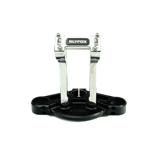 SLYFOX Riser - Pullback - 1-1/8" Clamping - 8" Rise - POLISHED