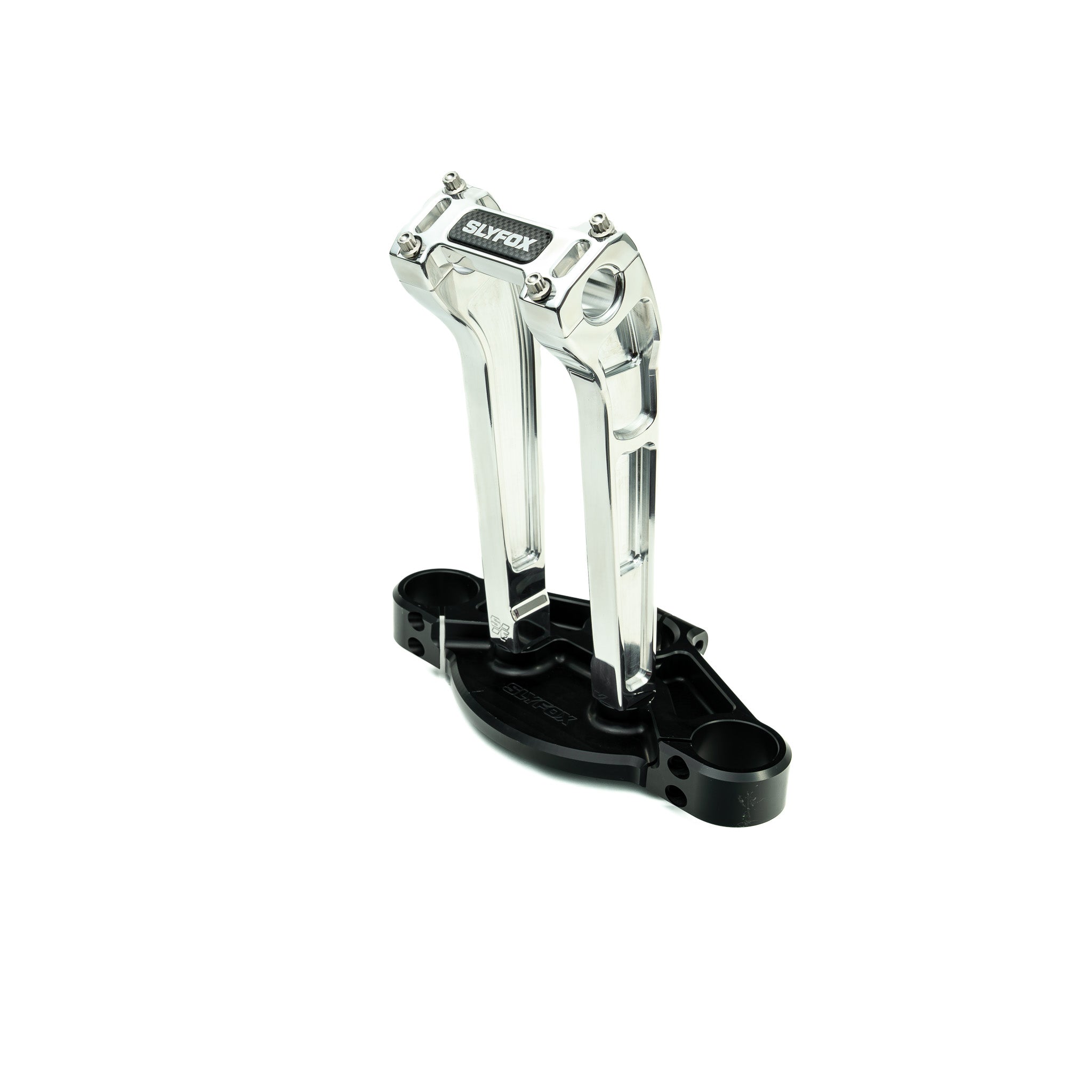 SLYFOX Riser - Pullback - 1-1/8" Clamping - 10" Rise - POLISHED