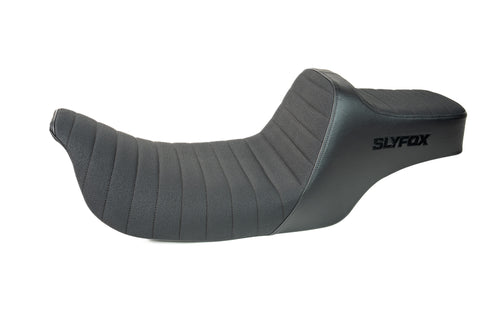 SLYFOX Highnoon Tuck N Roll Seat (Black) - Touring '08-'23